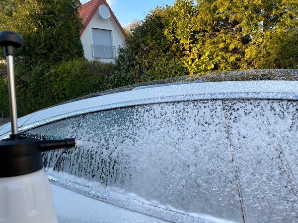 Sprayflaske for snøskum, skumsprøyte med håndpumpe
