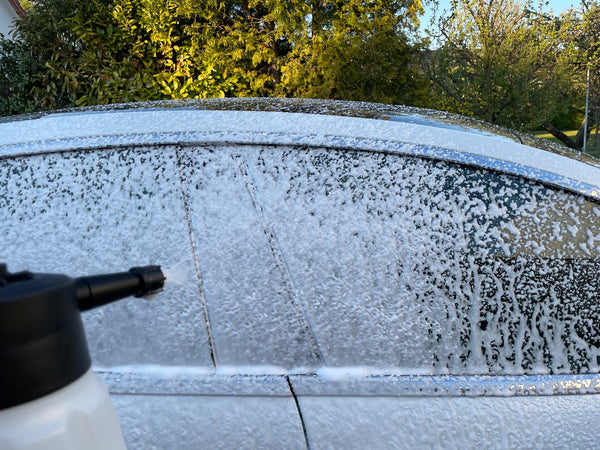 Sprayflaske for snøskum, skumsprøyte med håndpumpe
