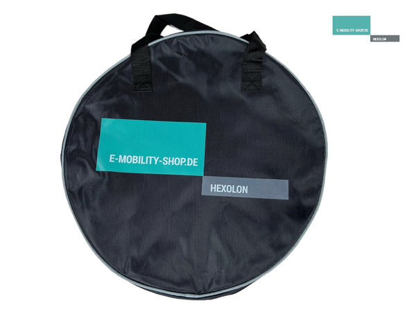 Type 2 ladekabelbag rund med logo - E-Mobility Shop