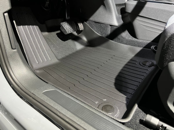 VW ID.3 gulvmattesett - 3 deler - vanntette allværsmatter - gummimatter