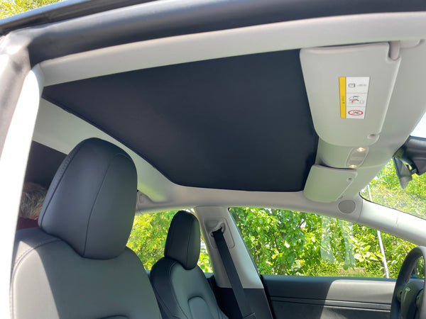 Tesla Model 3 Sonnenschutz-Elemente 4-teiliges Set - für alle M3 außer 2021er US-Produktion