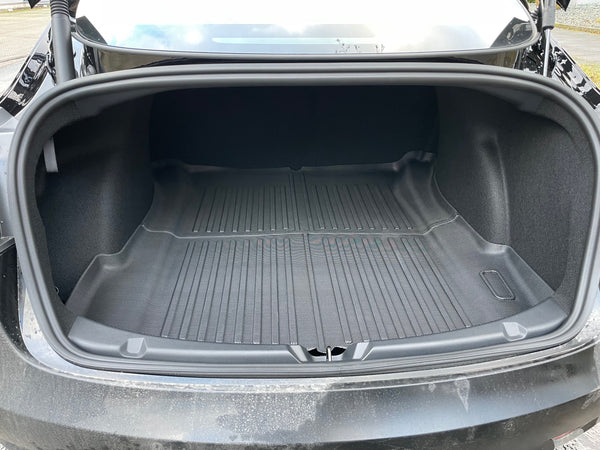 Tesla Model 3 bagasjerom allværs beskyttelsesmatte - stripete design